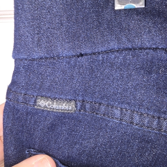 Womens Columbia Pull On Dark Blue Jeans L - Picture 7 of 10